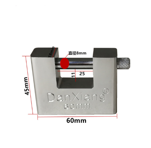 Top Security Container Garage Trailer Padlock Heavy Duty with 3 Keys: 60mm