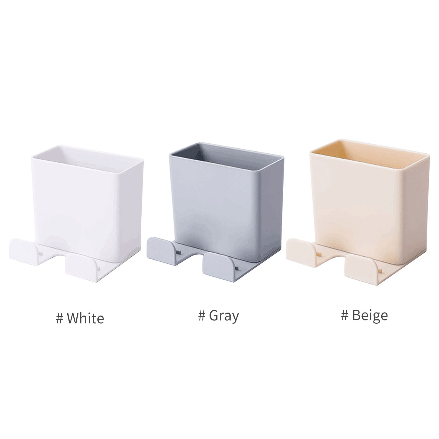 Adhesive Wall Mount Storage Box Remote Control Holder Multifunction Storage Box for Home Office Bathroom