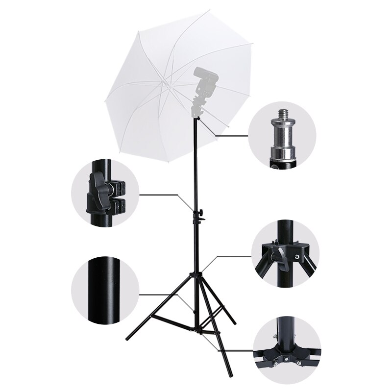UPMOSTEK Photography Light Stand Tripod with 1/4Screw Head Sturdy Tripods for photo Camera Photo Studio Flashes Lighting Softbox