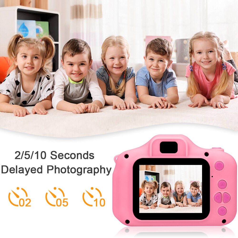 Prograce Child Camera Mini Digital Camera Photo Video Camera Children Camera Kid Camera Fun Toys for Girl Blog Camera Vlog