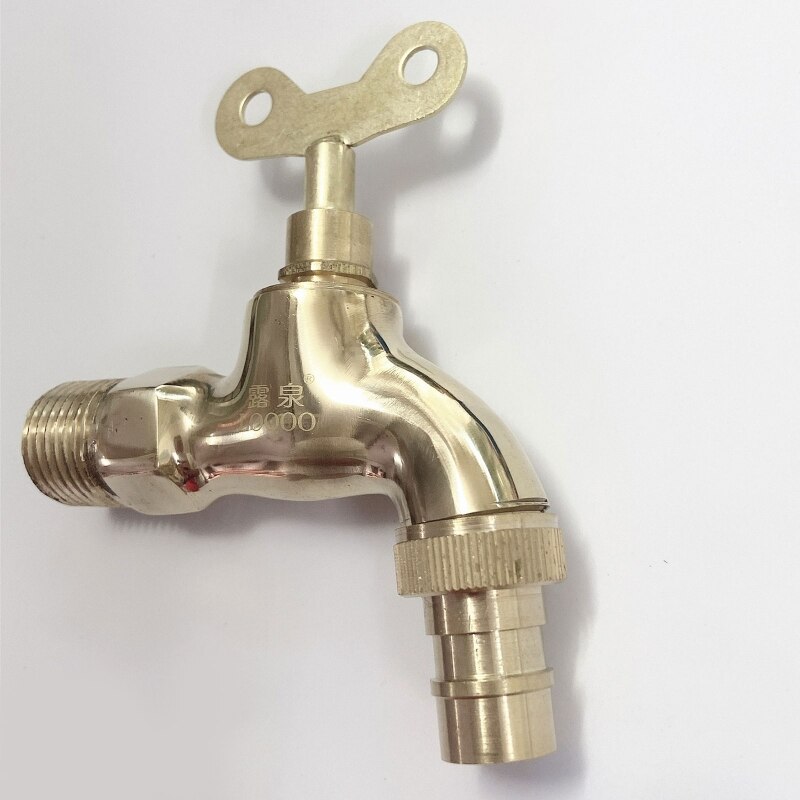 Portable Wash Water Faucet Household Outdoor Home Faucet With Lock Key Faucet Single Tap Anti-theft for Kitchen Outdoor