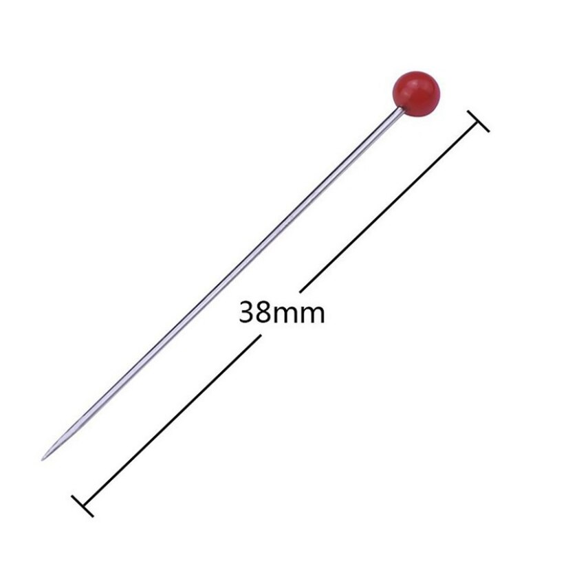 100 Stks/set Kleurrijke Parel Hoofd Naalden Pins Tailoring Stitch Diy Maken Craft Dagelijks Naaien Positionering Pin Gereedschap