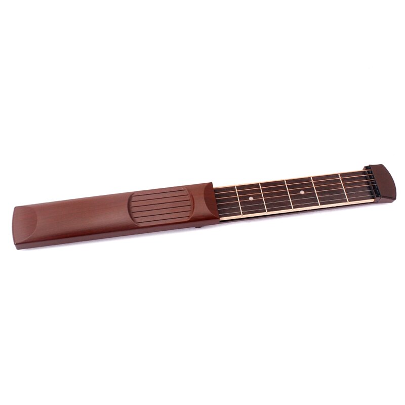 Gitarrpraxis 6 -strängad ficka gitarr bärbart gitarrverktyg för nybörjare ackordövningsverktyg
