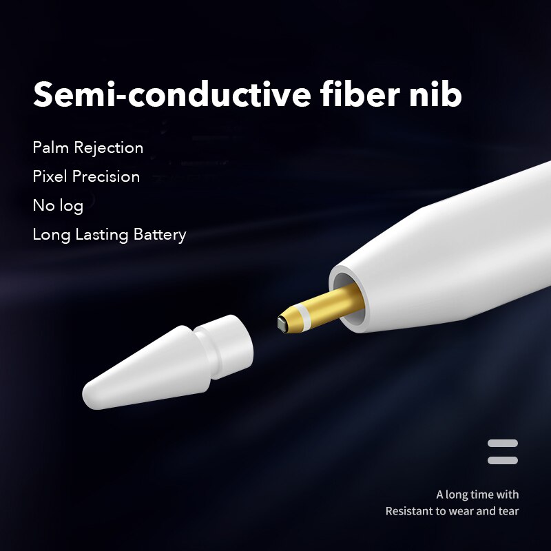 iPad Stylus Nib Tip for Apple Pencil 1st / 2nd Generation，Pencil Tips Replacement for iPad ） with Palm Rejection