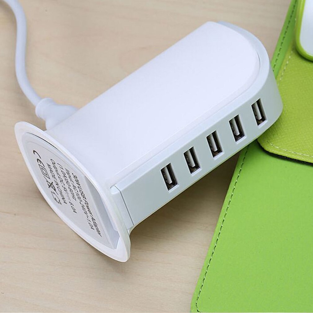5 Port USB Charger 4A Multi-Port Plug for HUB Charging Station Power Adapter Universal Mobile Phone Desktop Wall Home