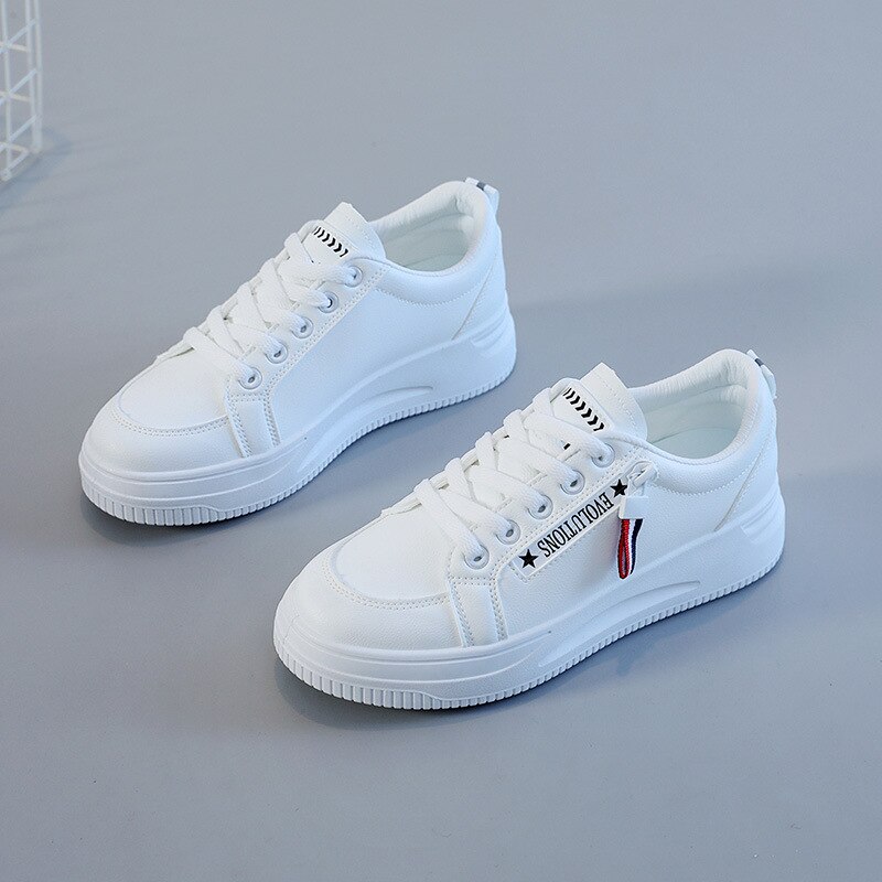 Mały biały buty damskie wrotki 2022 nowa wiosna i jesień niskie buty sportowe na co dzień studenci zwiększają buty skórzane: 3 / 40