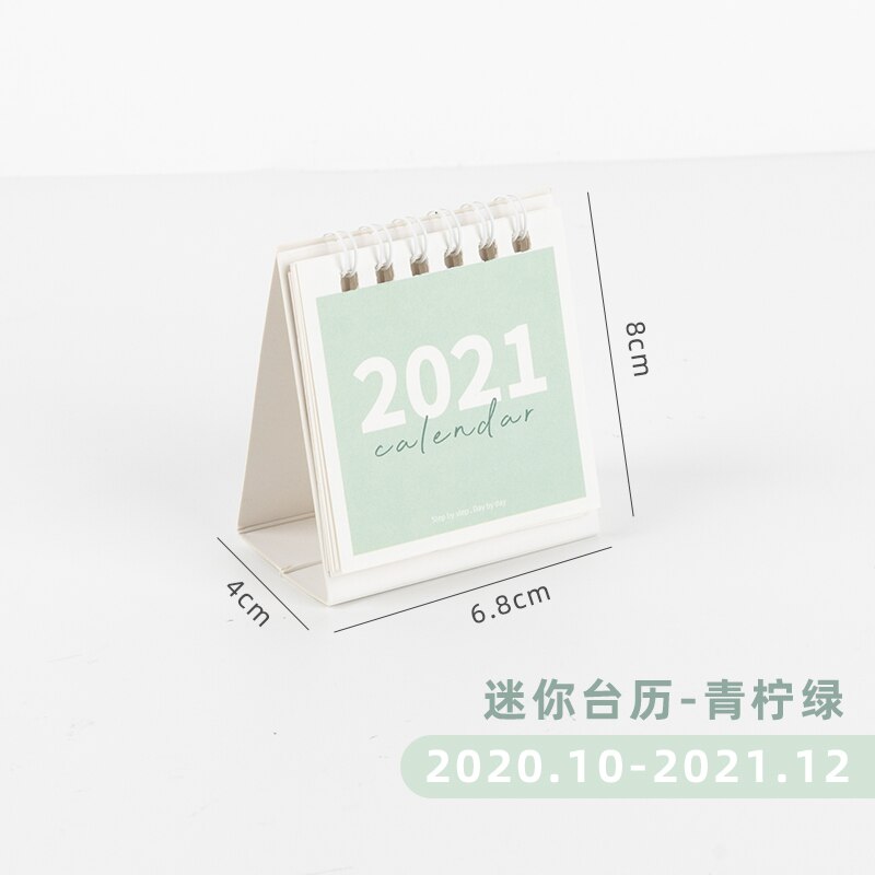 Mohamm mini desk kalender sød koreansk stil tidsplan plan memo stationær: C