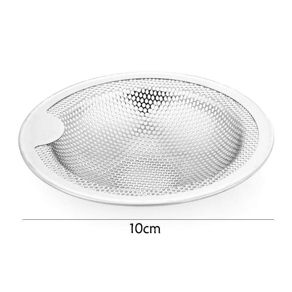 Stainless Steel Mesh Sink Strainer Metal Shower Drain Hole Trap Bath Kitchen Sink Filter Drain 5 7.5 10 11cm: 10cm