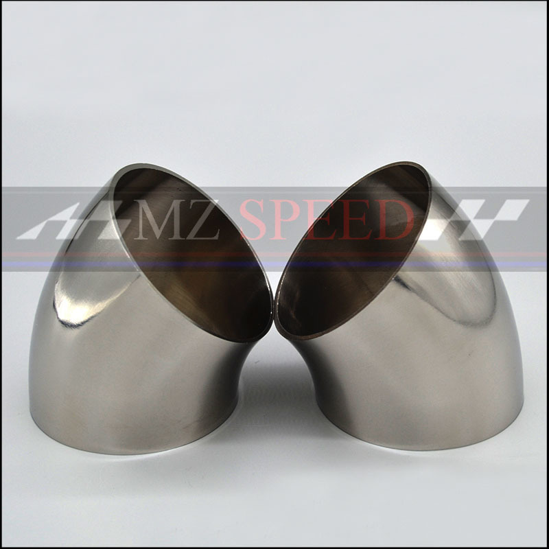 Tubo de codo de 90 grados de soldadura a tope sanitario OD de 89mm 102mm 108mm 114mm silenciador de tubo de escape de acero inoxidable 304 tubo soldado