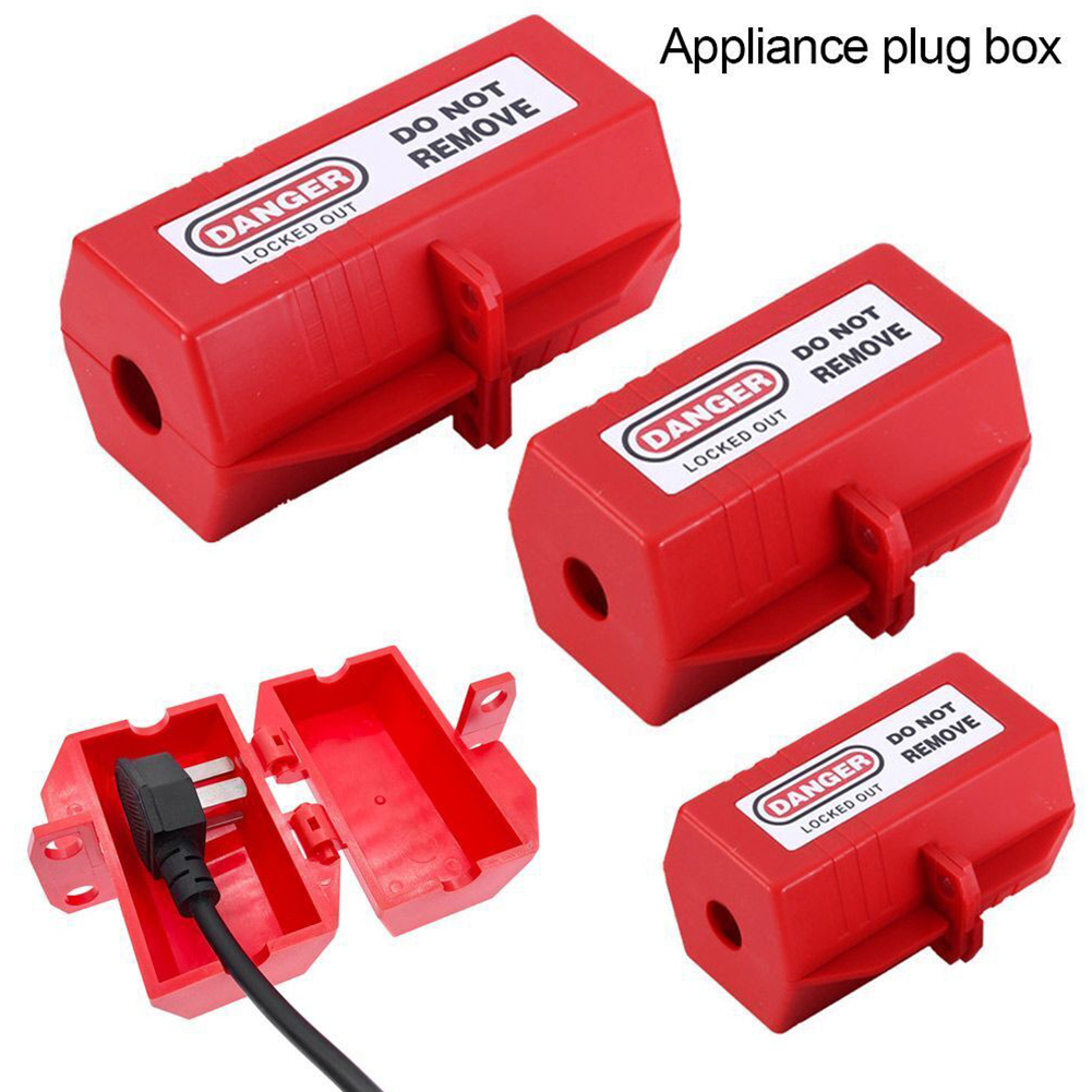 Caja de bloqueo de enchufe eléctrico, herramientas de seguridad, enchufe doméstico, cerradura de enchufe Industrial, caja de bloqueo de dispositivo, 1 ud.