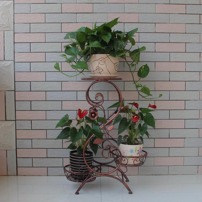 Europæisk smedejern blomsterstand stue gulv blomsterstand balkon flerlags bonsai gryderet: Vip 3