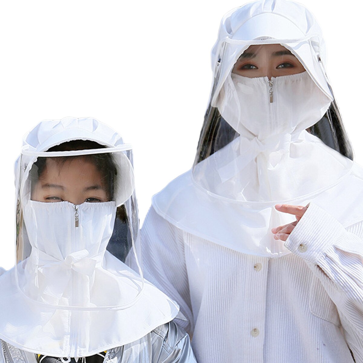 Protective Mask Transparent Anti-Fog Saliva Windproof Removable Masks Adult&amp;Kids Masks