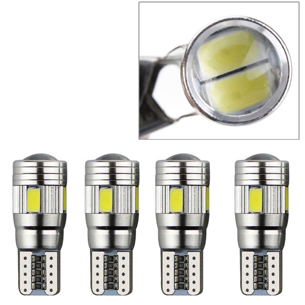 6 Leds Super Heldere 12V Smd 5630 T10 Auto Lampen Backup Fout Gratis Side Lampen Voor Motorfiets