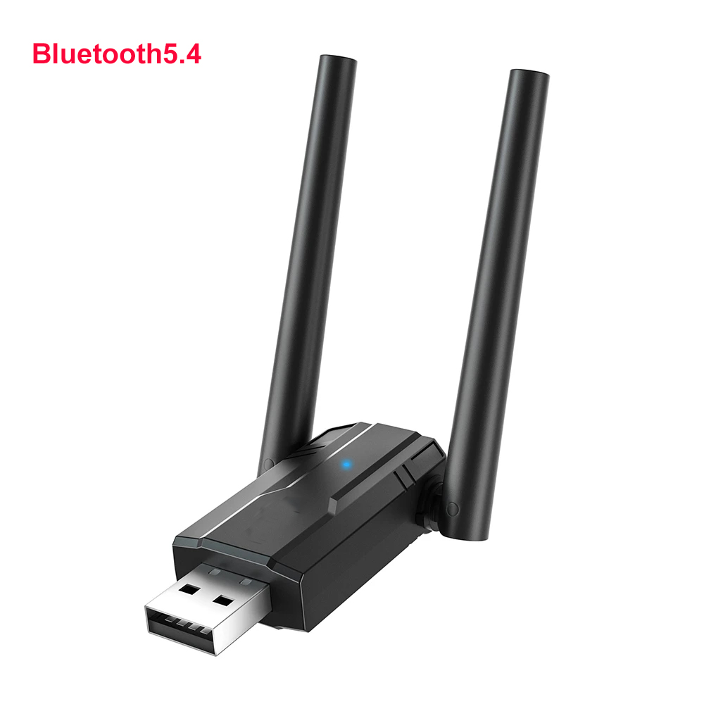 150M Bluetooth 5.4 5.0 Adapter odbiornik Audio nadajnik darmowy sterownik klucz USB Adaptador dla PC Windows 11/10 klawiatura z myszką: Brązowy