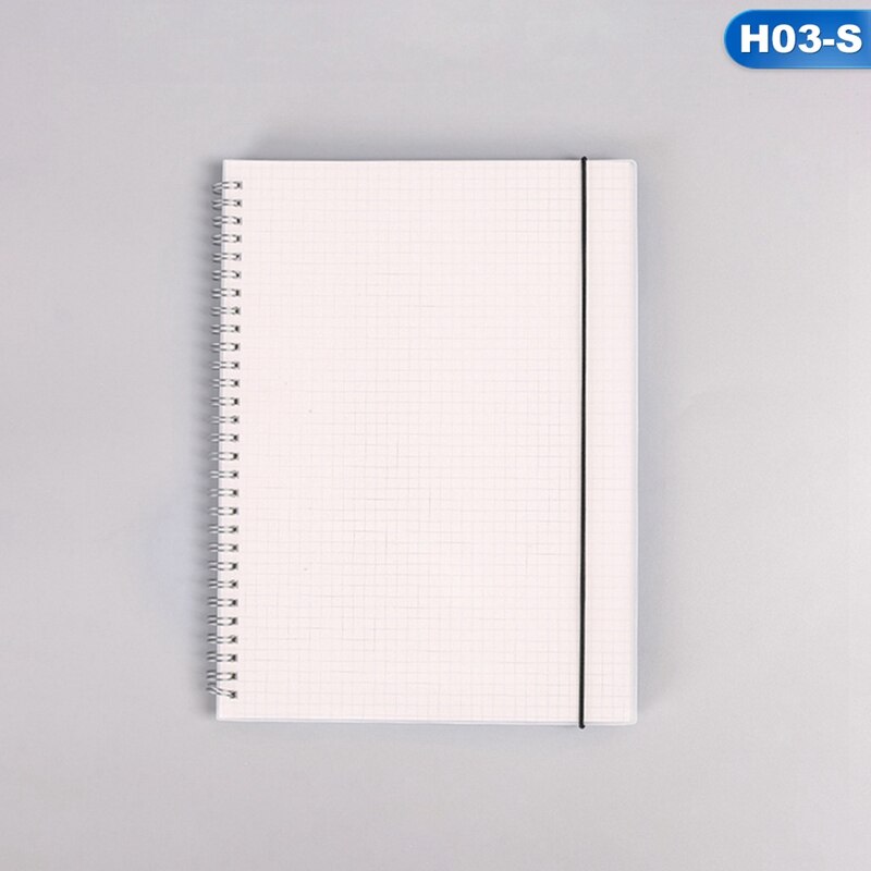 80 Sheets A5 A6 Horizontal Line Grid Lattice Notebook Write Smoothly Blank Frosted Notepad School Office Supplies A: H03-A6