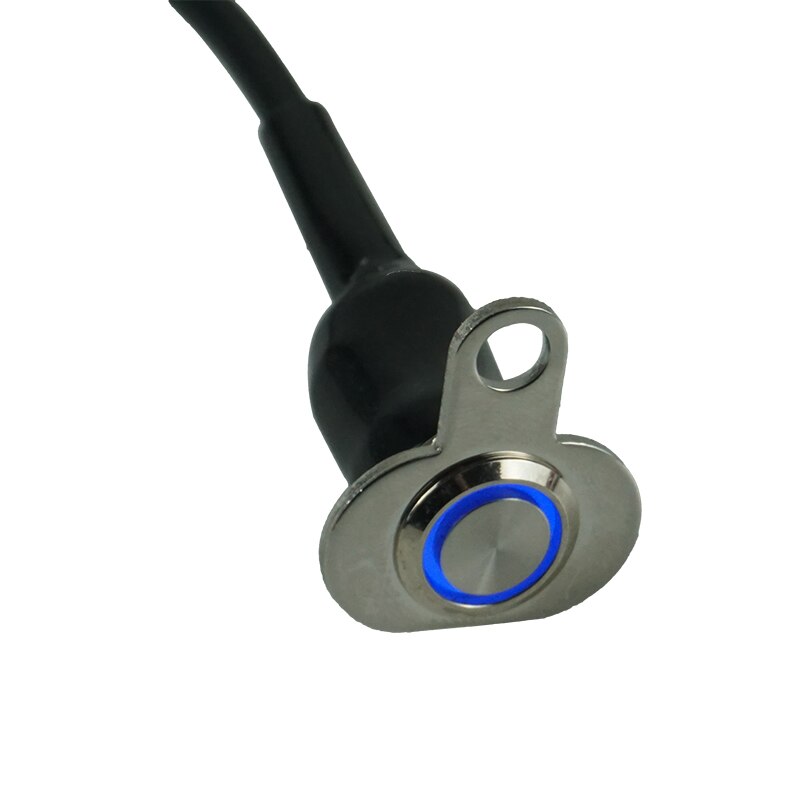 Interrupteur étanche pour guidon de moto, 3 couleurs d'éclairage, ON-OFF, réglable, bouton de commutation, phare dc 12v: Blue Light