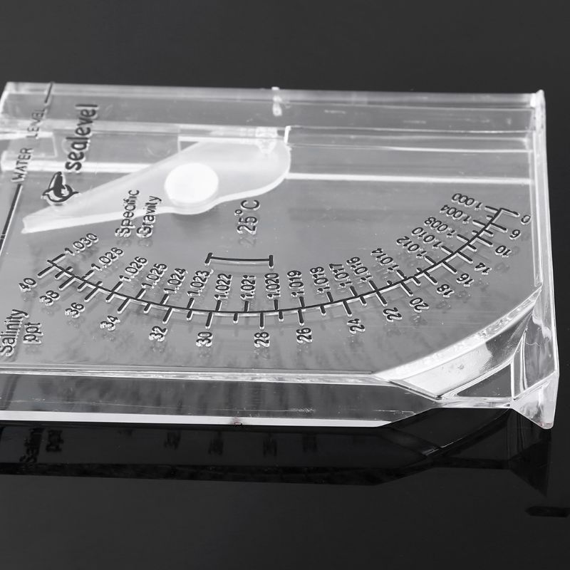 Akvarium marin havssaltvatten hydrometer automatisk saltvatten saltvattensaltmeter kvadratisk exakt salthalt 0-40