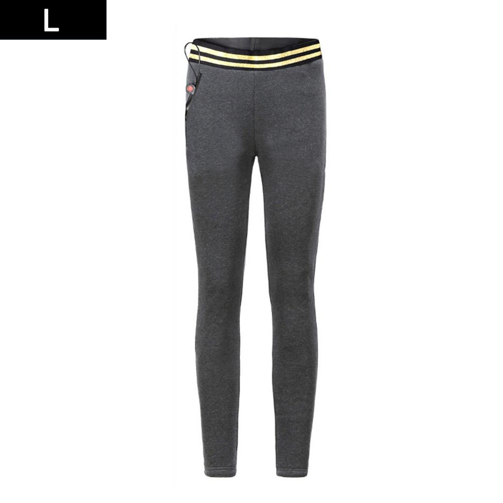Smart Leggings Heating Electric Underwear For Women: Gray L