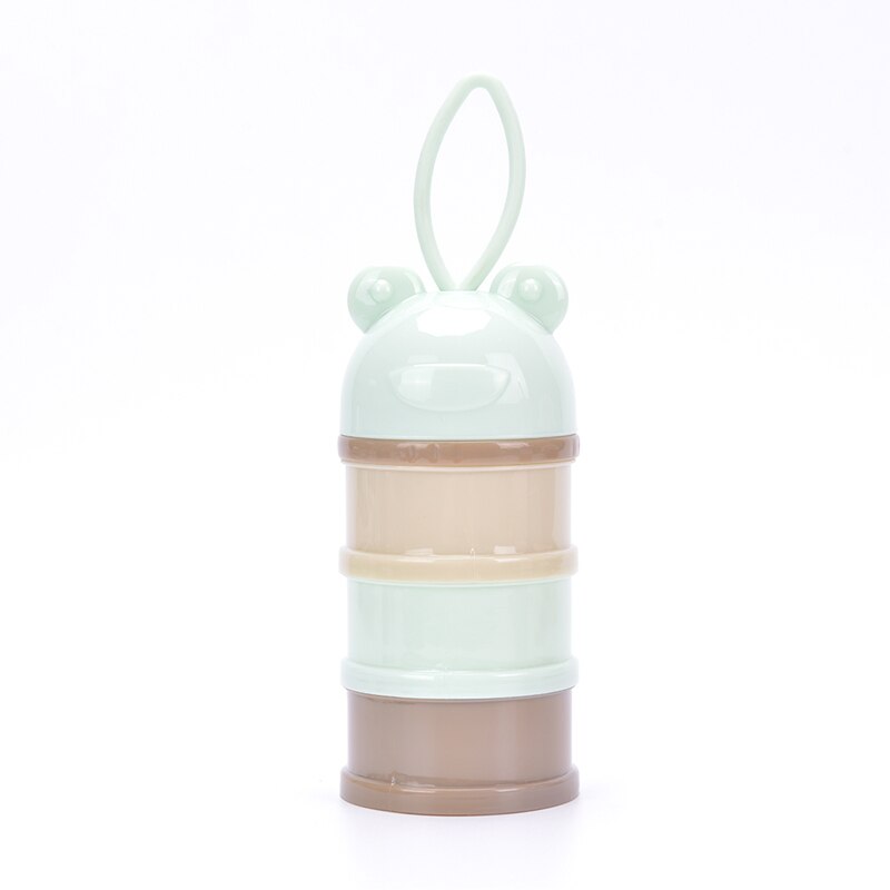 3 layers Bear Style Portable Baby Food Storage Box Essential Cereal Cartoon Infant Milk Powder Container: 4