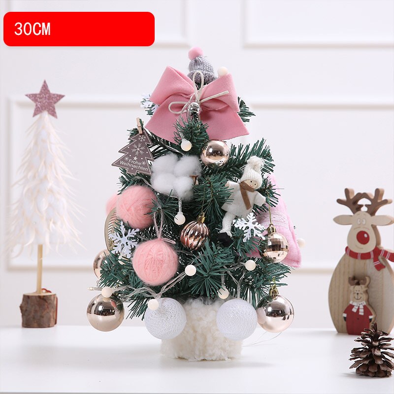 Desktop Miniature Christmas Tree Christmas Decoration Packages Family Christmas Tree Christmas Tree Ornament: H