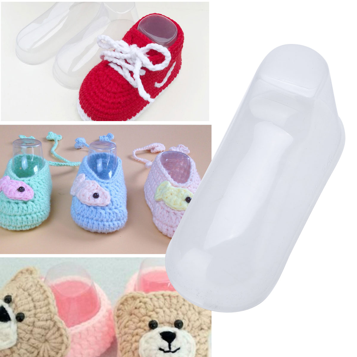 Forme des pieds de bébé 50/100 en plastique | Transparent, chaussons pour tout-petits, chaussettes, chaussures, affichage, Supports, support, modèles à usage domestique