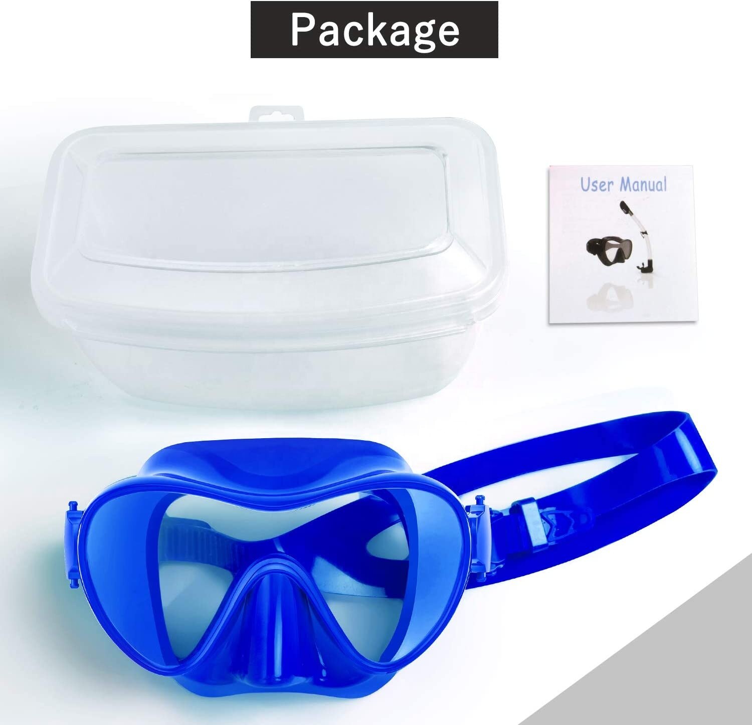 Professional Silicone Diving Mask - Tempered Glass - Adult & Kids - Underwater Sports Scuba Gear