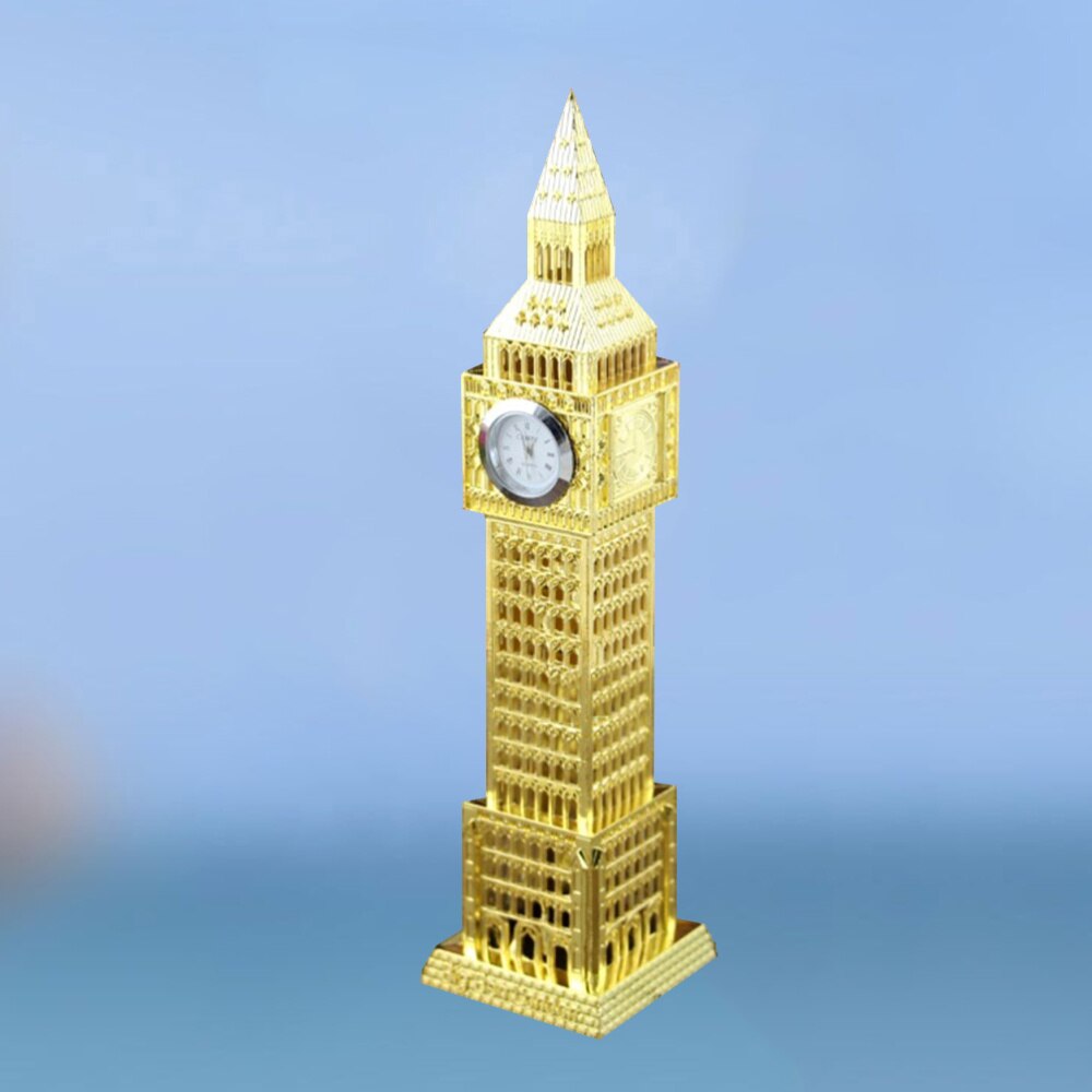 1pc Retro británico Londres reloj Big Ben muebles de Metal adorno artesanía miniaturas (Color al azar)