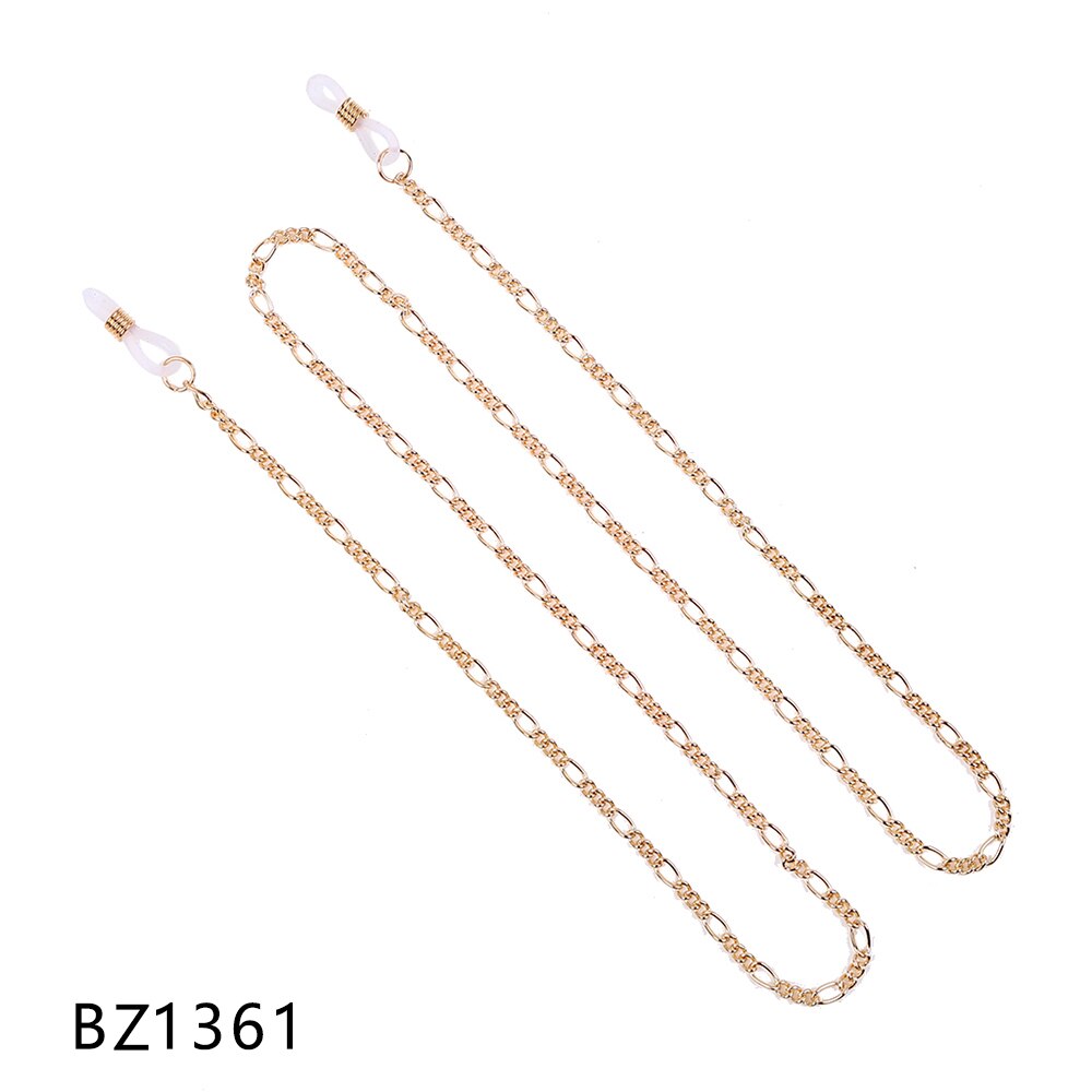 Mode Kralen Brillen Chain Dames Zonnebril Ketting Metalen Brillen Houder Lanyards Glazen Retainer Strap Accessoires: BZ1361