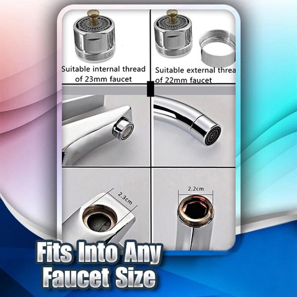 Water Saving Tap One-touch Control Water Valve Faucet Aerator Male Thread 22-23mm Bubbler Purifier Kitchen Accessories #W5