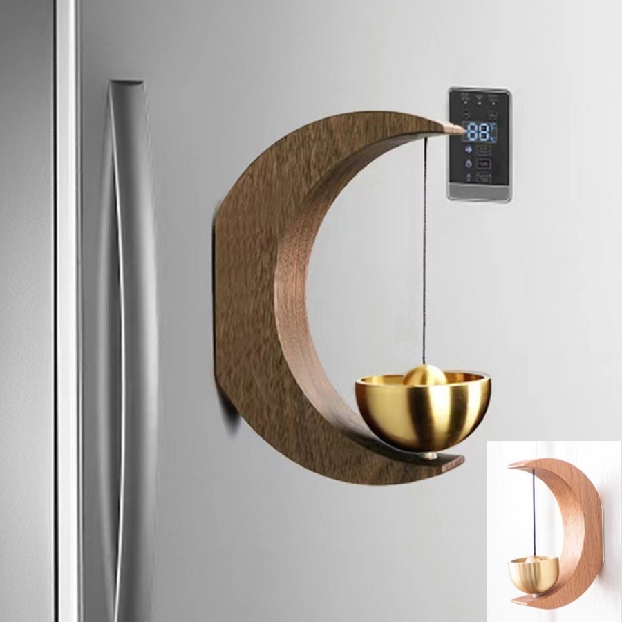 Cloche sonnette carillons éoliens sonnette en bois alerte maison petite cloche décoration de porte carillons éoliens et décorations suspendues