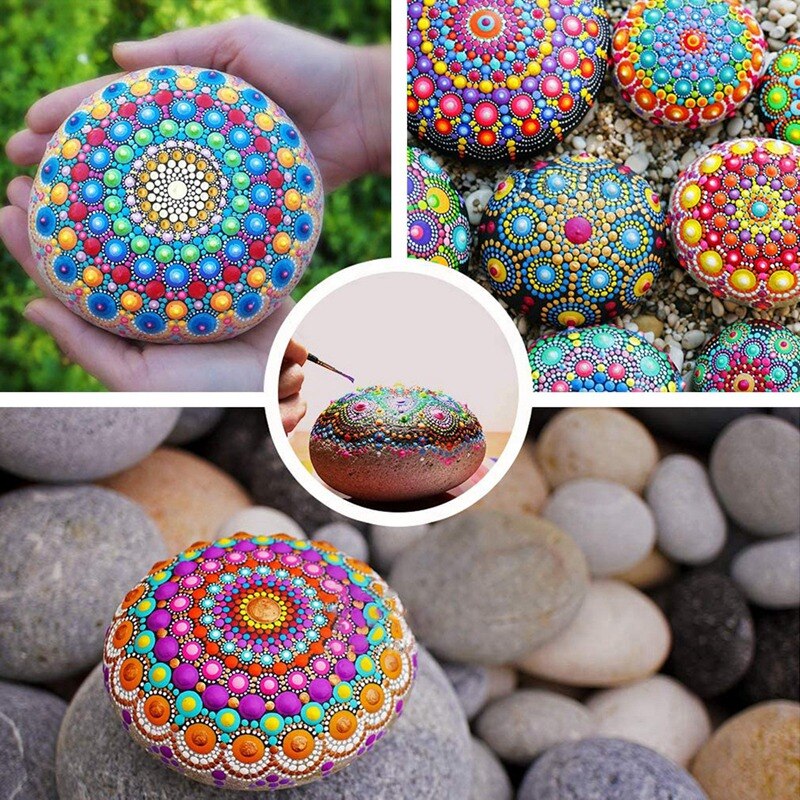 Mandala Dotting Tools Set with 3 Cardboards - Supplies Tools Kits for Painting Rocks