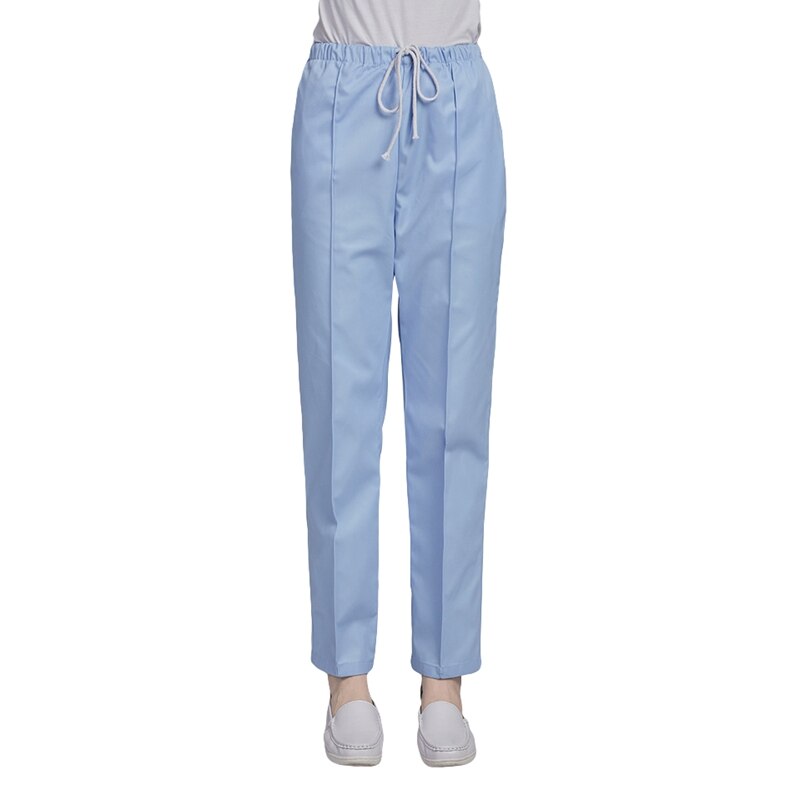 Vrouwen Verpleegkundige Werkkleding Dikke Scrub Broek Ziekenhuis Werk Broek Verpleegkundige Bodems Medische Uniform Arts Verpleging Bodems: Blue thick / M