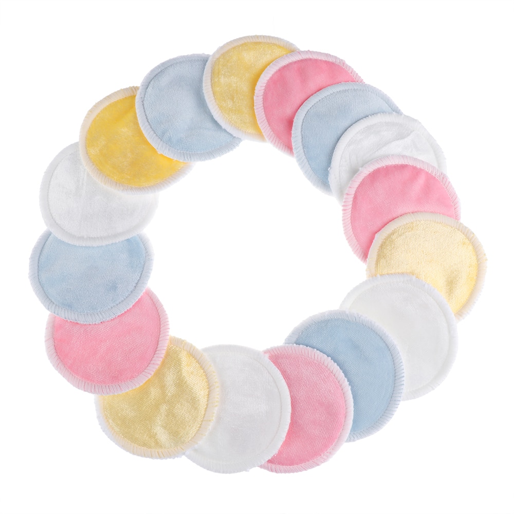 Almohadillas de algodón, 1 ud., desmaquillante Facial, doble capa, toallitas limpiadoras de uñas, lavables, reutilizables
