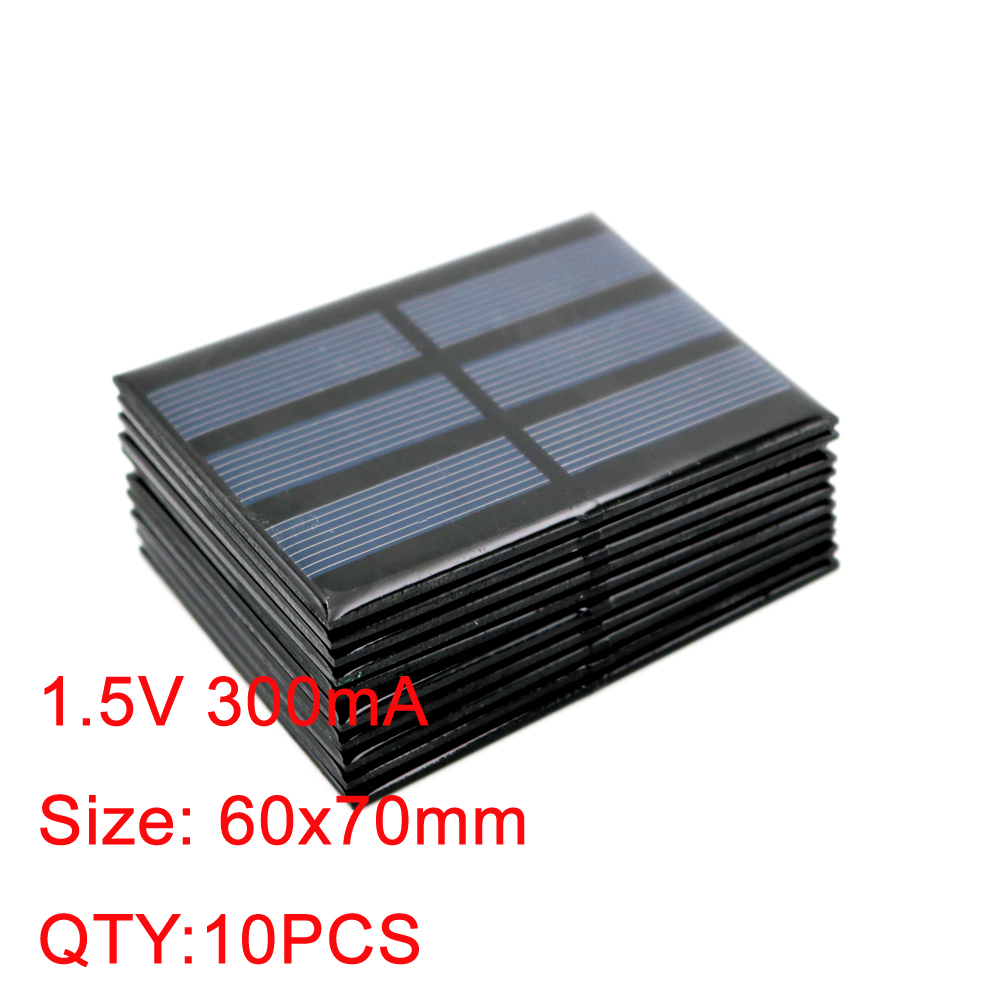 10pcs 1.5 V 300mA extend wire Solar Panel Polycrystalline Silicon DIY Battery Charger Small Mini Solar Cell cable toy