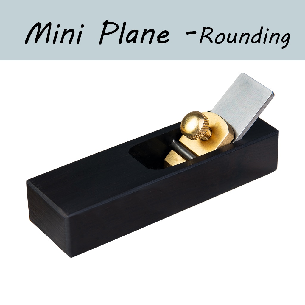 Japanese Ebony Woodworking Planer Pattern Chamfer Plane - 90MM