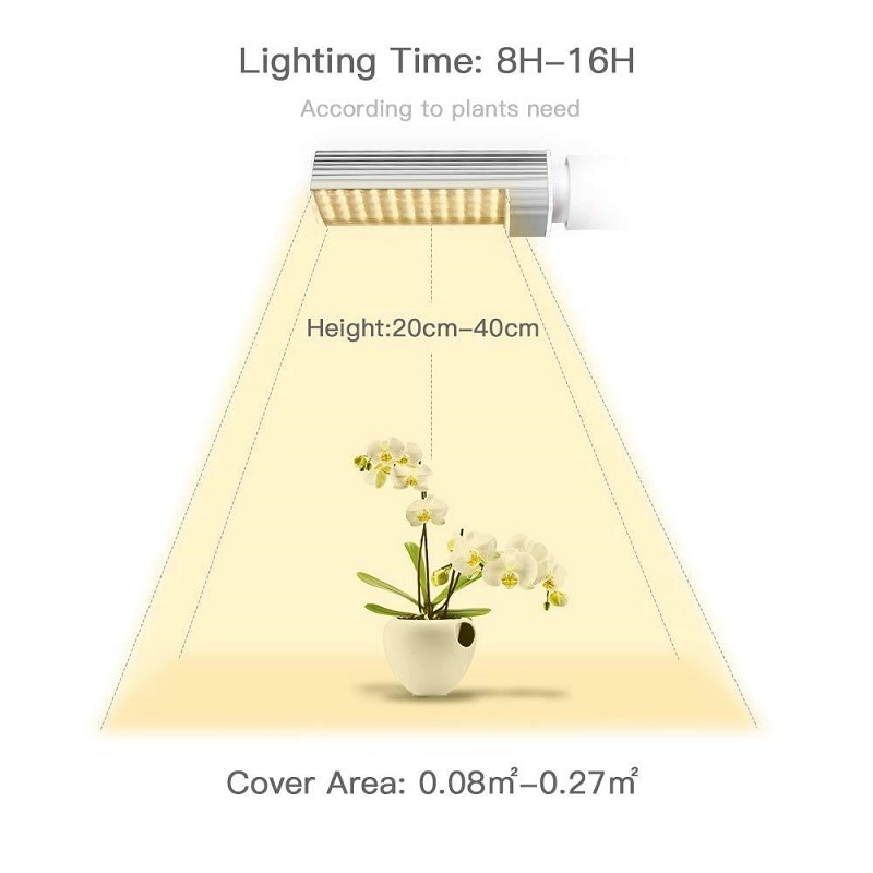 LED Plant Grow Lights Sunlike Full Spectrum 45W 50W 60W E27 Dual Head Flexible Gooseneck for Greenhouse flower Phyto lamp EU/US