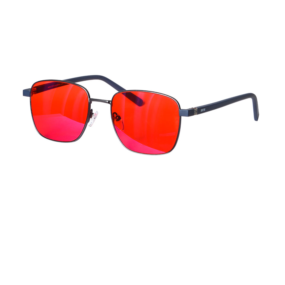 SHINU lunettes hommes femmes lunettes de lumière bleue lunettes de jeu sur ordinateur rouge/Orange/lentille transparente bloquant la lumière bleue lunettes sh001: Clair