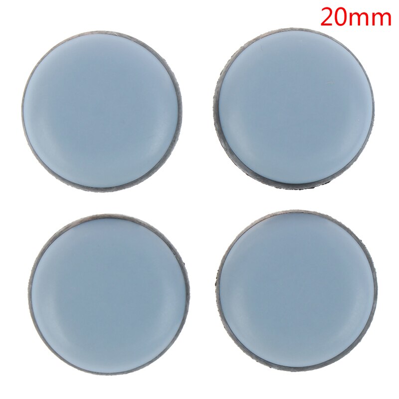 4 Pcs Furniture Slider Pad Chair Leg Base Table Corner Feet Protector Door Buffer Furniture Hardware Accessories: 20mm