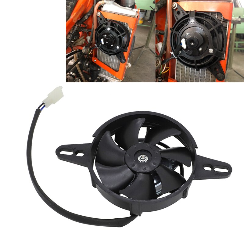 120mm Motorcycle Cooling Fan 200cc 250cc 300cc Dirt Pit Bike Motorcycle ATV Quad Oil Cooler Water Radiator Electric 12V
