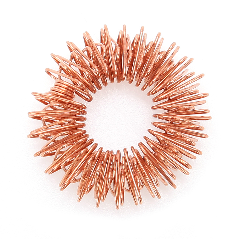 5Pcs Finger Massage Ring Acupuncture Ring Health Care Body Massager Relax Hand Massage Finger Lose Weight: Orange(1Pcs)