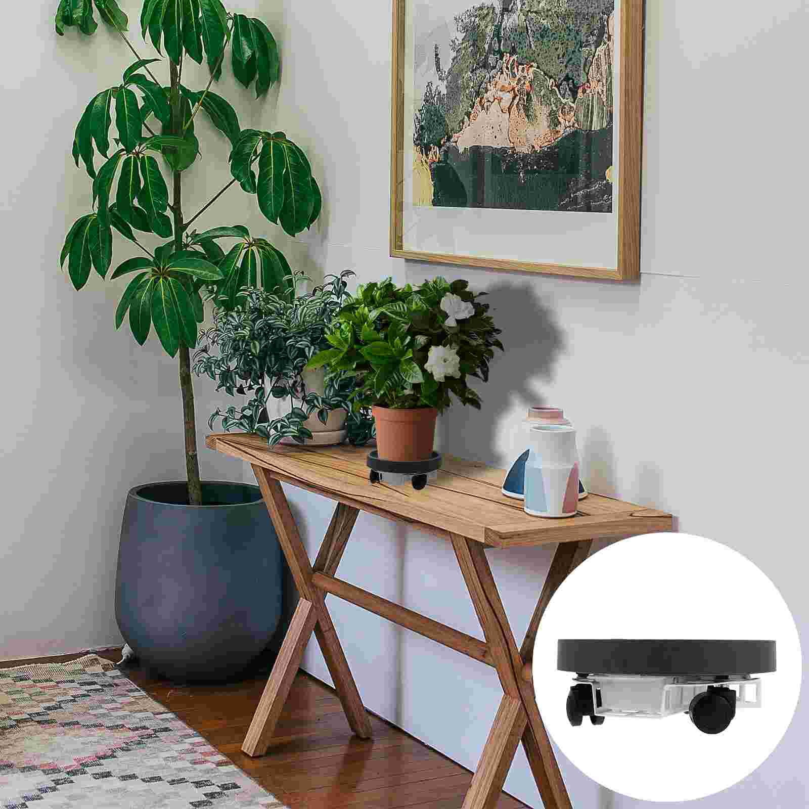 1pc Flowerpot Stand Durable Delicate Practical Supply Tray Holder for Garden Home: Grey9X24.5CM