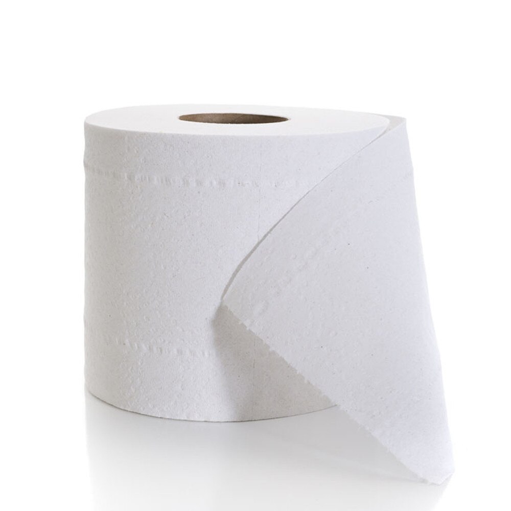 10 rollos de papel higiénico blanco, rollo de papel higiénico, tejido suave para baño, tejido de 3 capas respetuoso con la piel, papel reciclado Premium