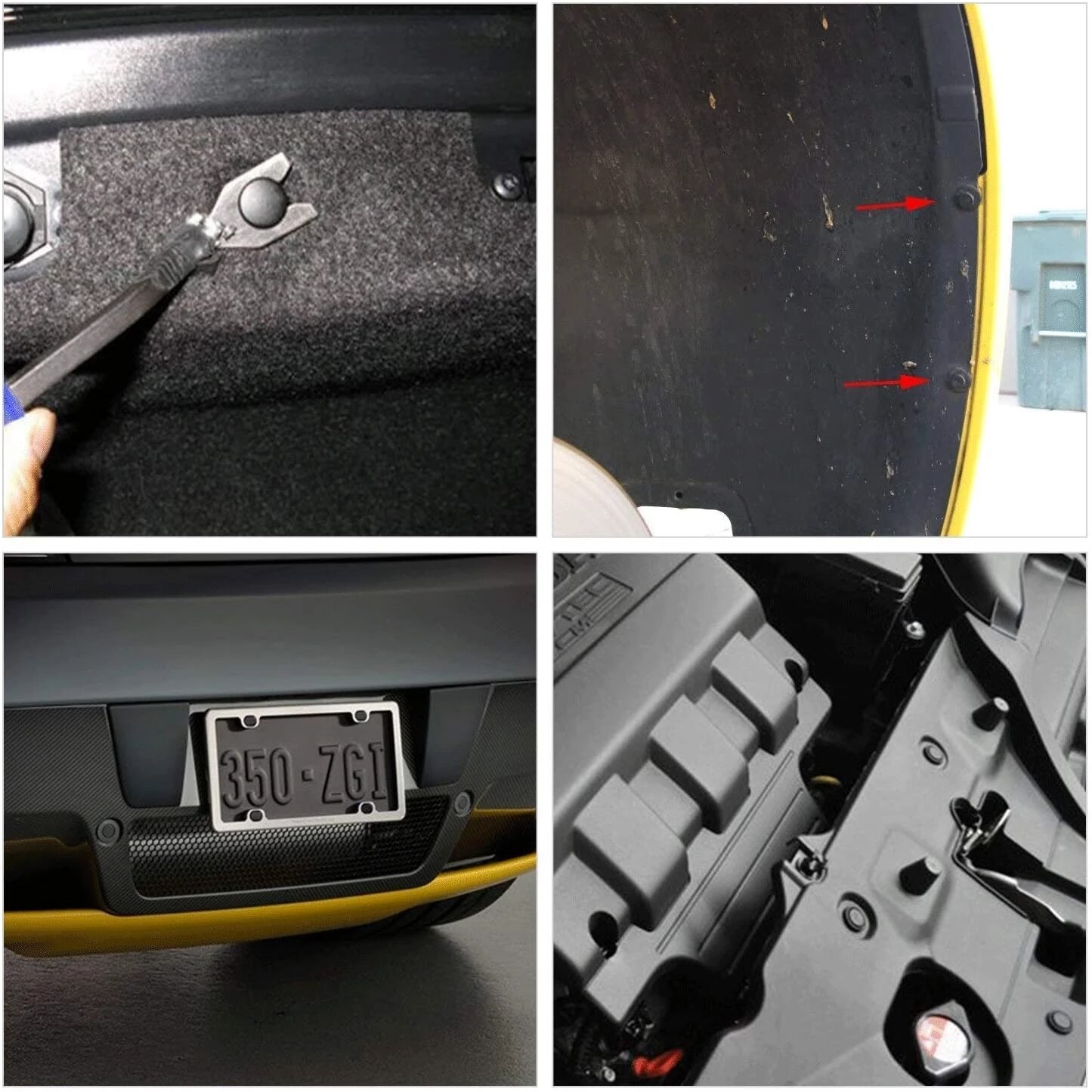 100 Uds. Clip de sujeción automático mixto, pasador de retenedor de empuje para carrocería de coche, remache, parachoques, Panel embellecedor de puerta, Kit de sujetador, accesorios para coche