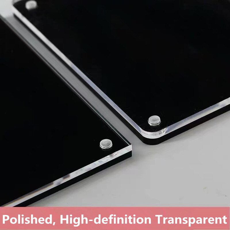 8*12cm Clear Heavy Duty Wall Mount Acrylic Sign Holder With Adhesive Products Name Price Label Holder Display Frame Stand