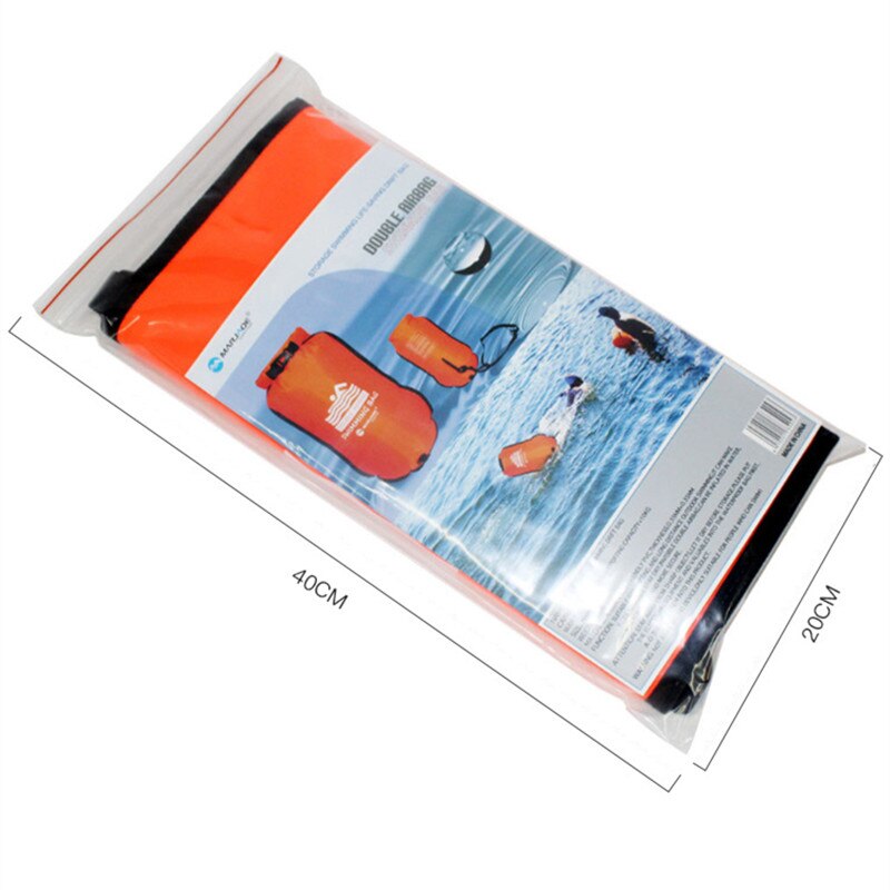Waterproof 20L Airbags Swimming Bag Anti-snoring Storage Lifebuoy Buoy Prevent Drowning for River Trekking