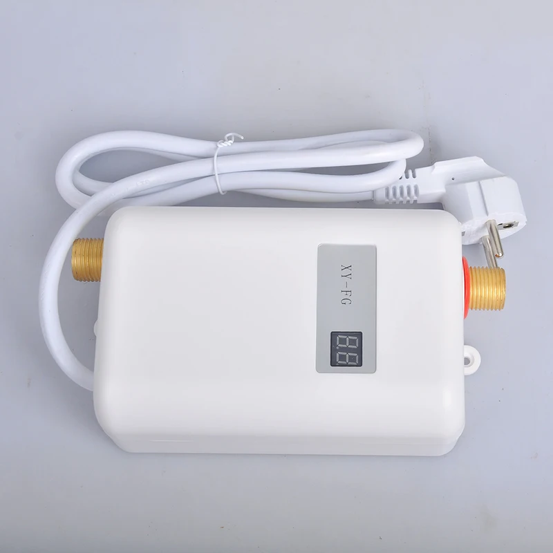Instant Water Heater,3000W Mini Electric Tankless Water Heater,Durable and Fashionable for Bathroom Kitchen Washing
