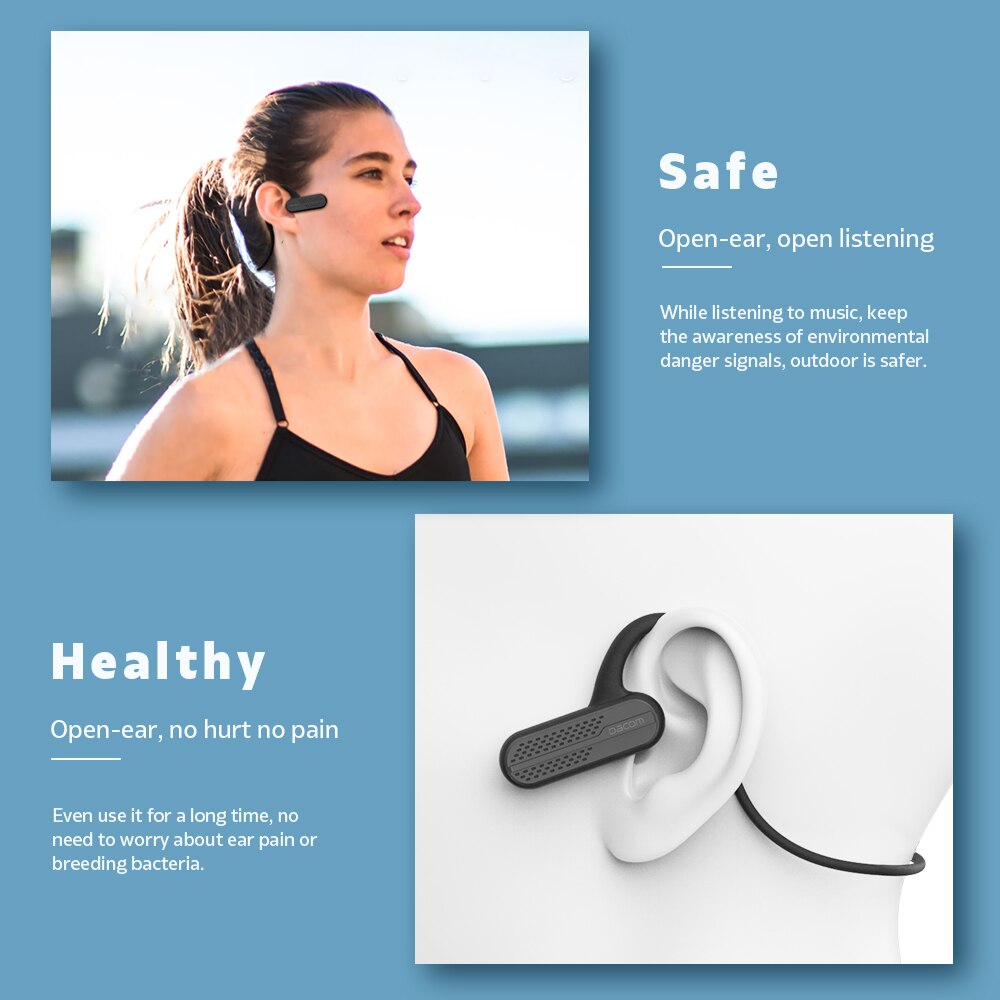 Dacom airwings mp3 esportes 8gb MP3-Player ipx7 fone de ouvido sem fio bluetooth para xiaomi huawei fone de ouvido para oppo