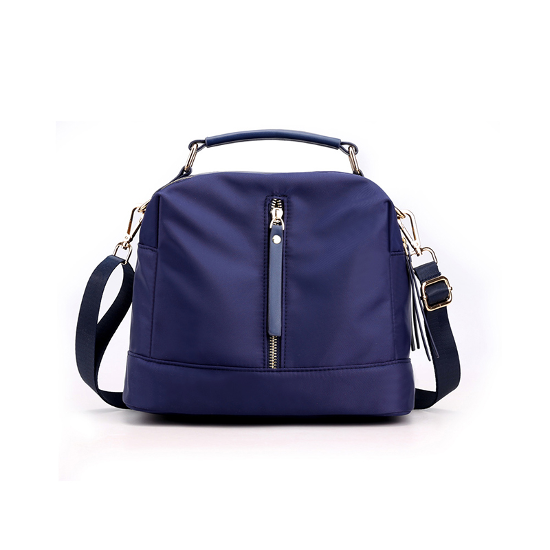 Femmes sacs à bandoulière petit sac à main simple rétro sac de messager imperméable en Nylon dames sac à bandoulière femme fermeture éclair sac à main: dark blue