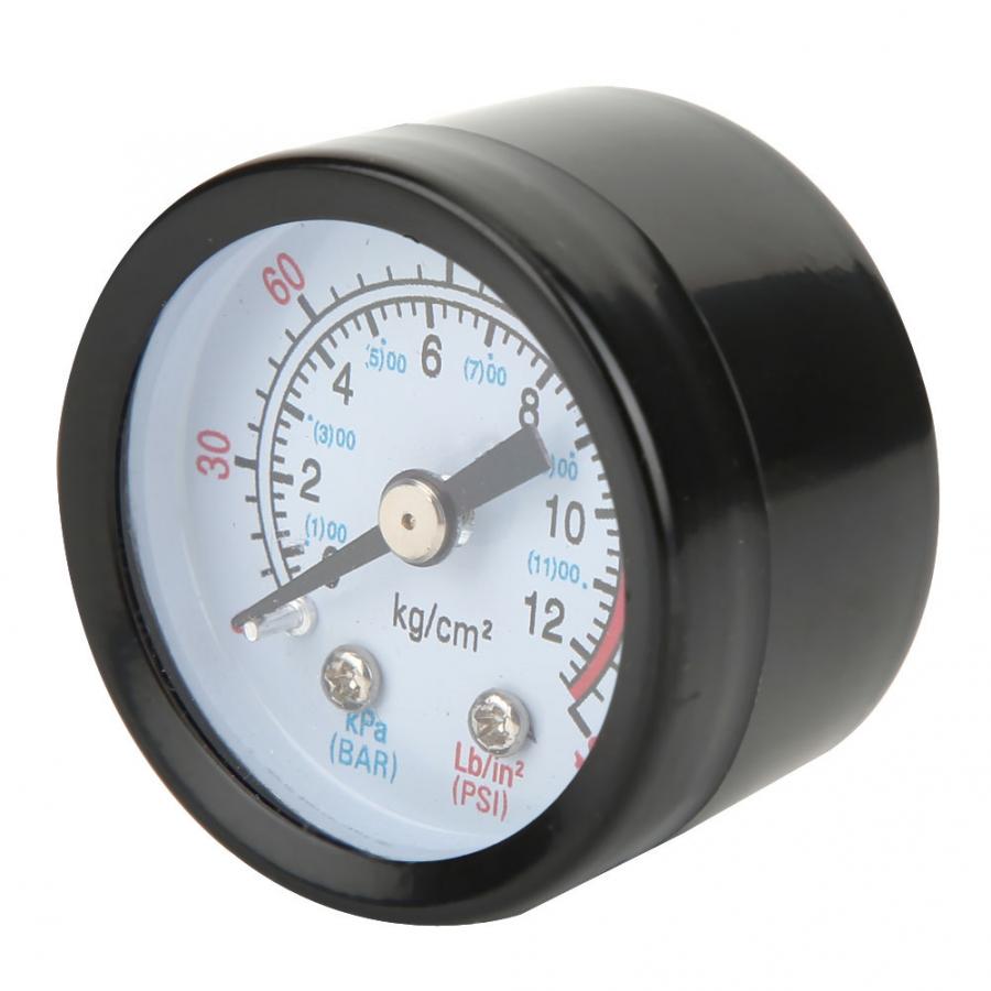 Luchtdrukmeter Druk Ijzer Shell Bar 0 ~ 180PSI 0 ~ 12Bar Dia 40Mm Draagbare Mini Meetklok digitale Gauge Voor Air Compressor