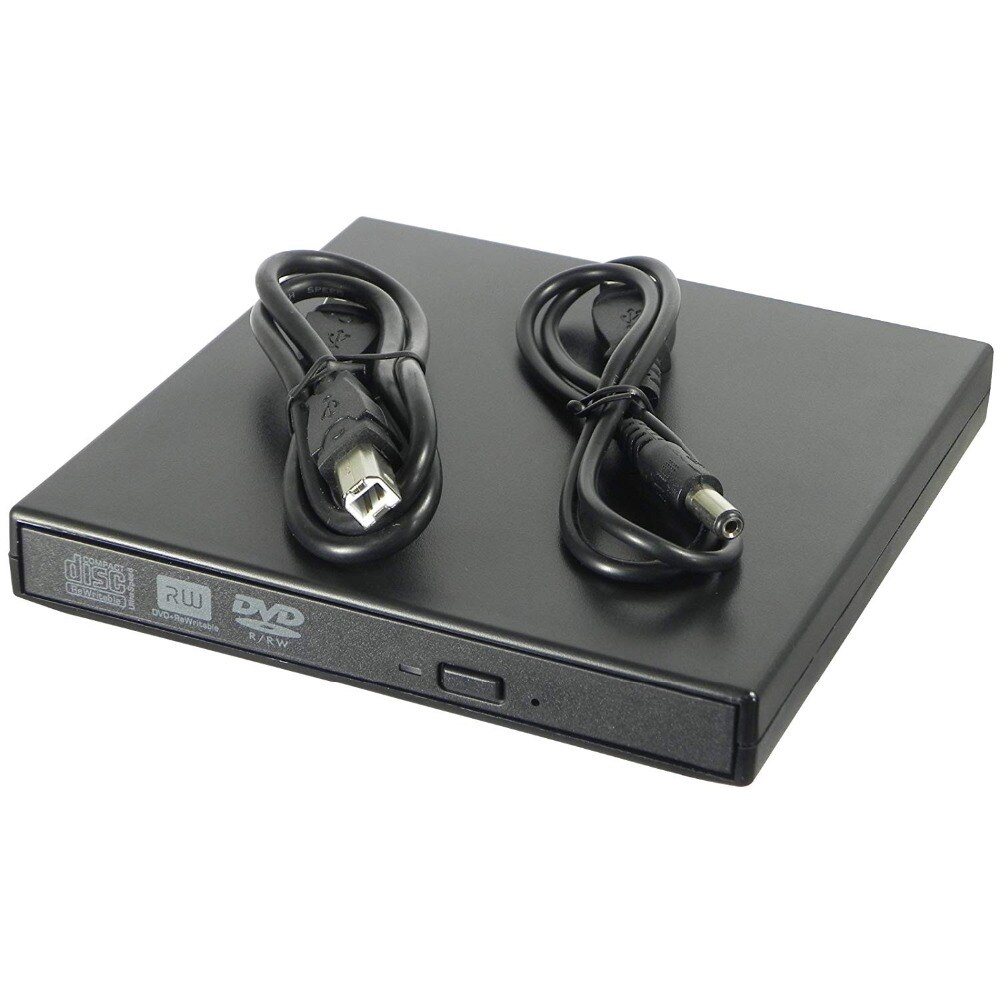 Externe DVD Brander voor HP Acer Lenovo Ultrabook USB 2.0 Slim Draagbare Optische Drive Dual Layer 8X DVD RW 24X CD Writer Black